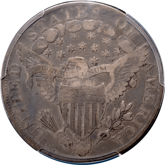 1800 Draped Bust Dollar ($1) 12 Arrows Reverse Image