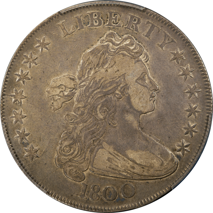 1800 Draped Bust Dollar ($1) BB-196 12 Arrows Obverse Image