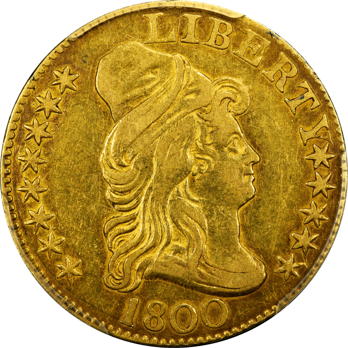 1800 Draped Bust Gold Half Eagle ($5) OBVERSE Image