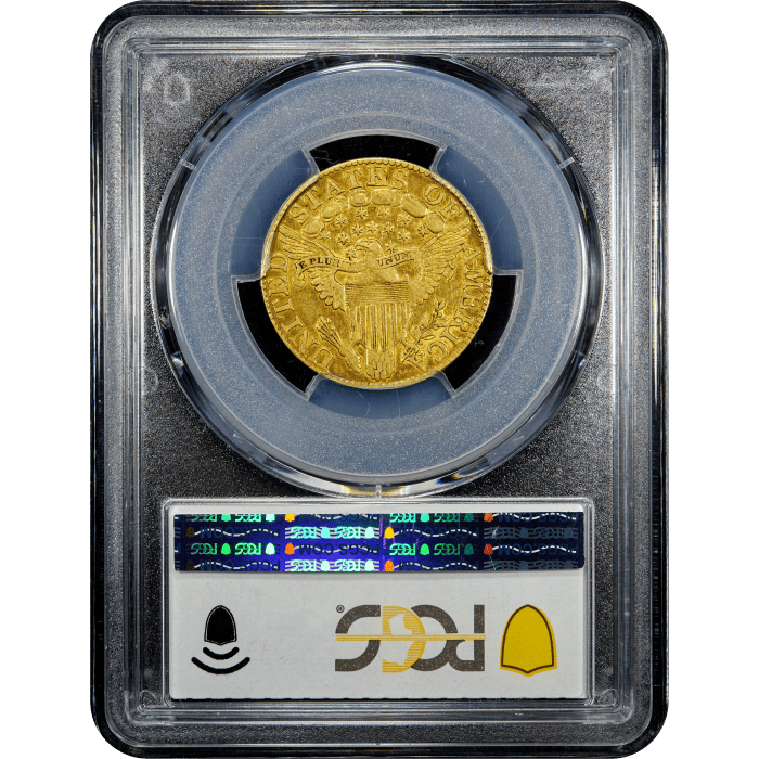 1800 Draped Bust Gold Half Eagle ($5) SLAB Image