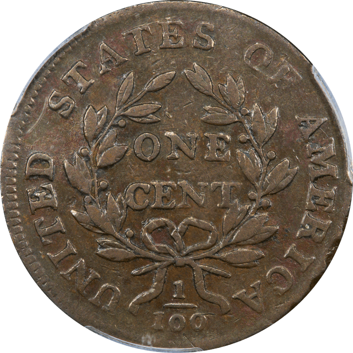 1800 Draped Bust Large Cent (1c) S-197 Reverse Image