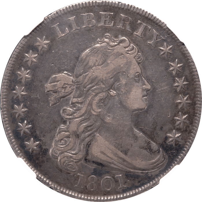 1801 Draped Bust Dollar ($1) Obverse Image