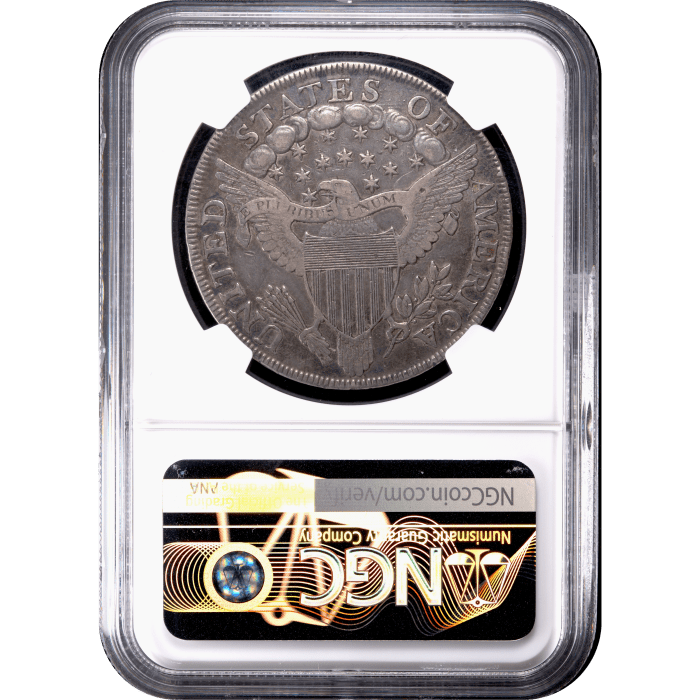 1801 Draped Bust Dollar ($1) Reverse Slab Image