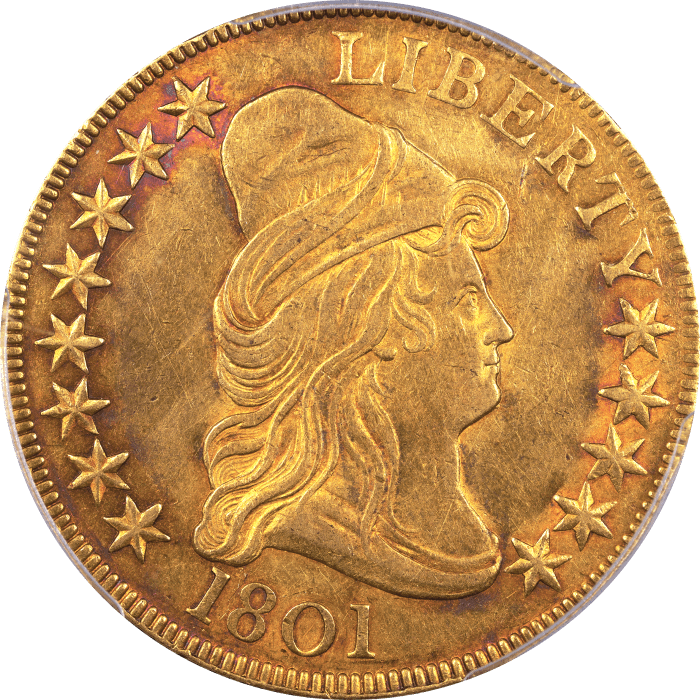 1801 Draped Bust Gold Eagle ($10) Obverse Image