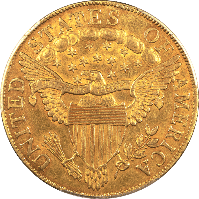 1801 Draped Bust Gold Eagle ($10) REVERSE Image