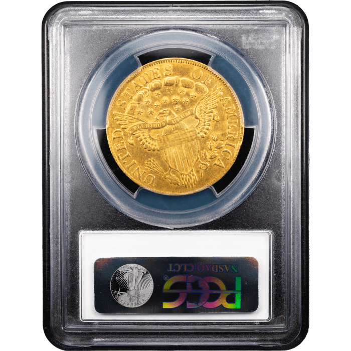 1801 Turban Gold Eagle ($10) Reverse Slab Image
