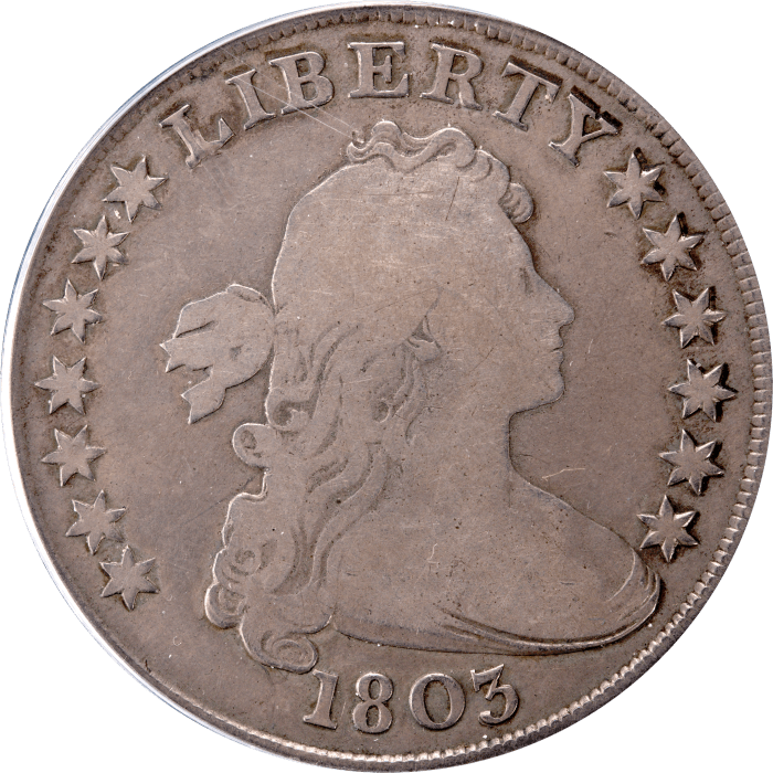 1803 Draped Bust Dollar ($1) Large 3 Obverse Image