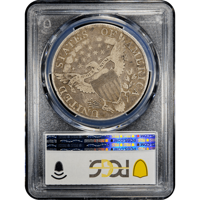 1803 Draped Bust Dollar ($1) Large 3 Reverse Slab Image