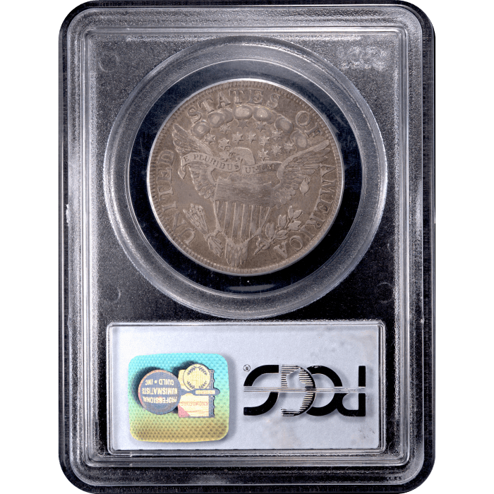 1803 Large 3 Draped Bust Half Dollar (50c) Reverse Slab Image