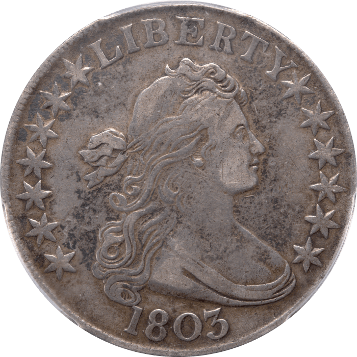 1803 Large 3 Draped Bust Half Dollar (50c) Obverse Image