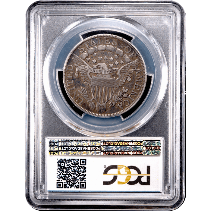 1803 Large 3 Draped Bust Half Dollar (50c) Reverse Slab Image