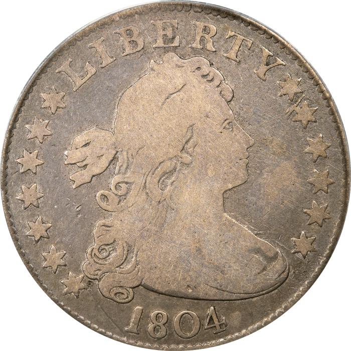 1804 Draped Bust Quarter (25c) OGH Obverse Image