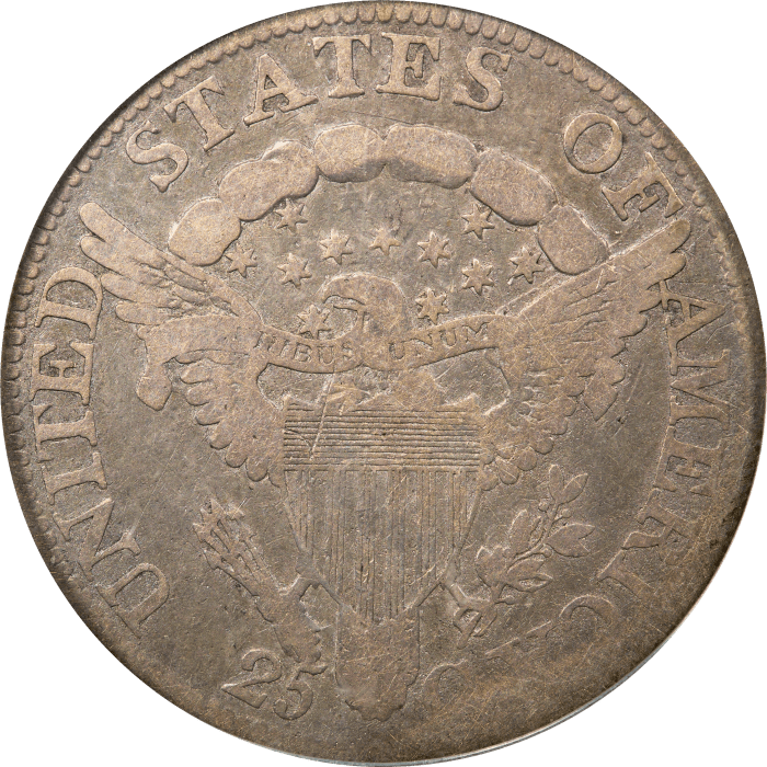 1804 Draped Bust Quarter (25c) OGH REVERSE Image
