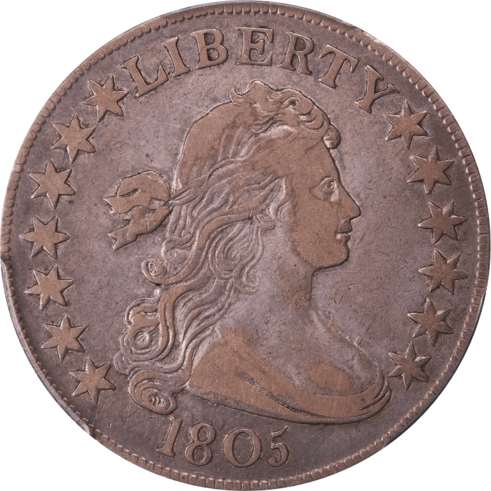 1805 Draped Bust Half Dollar (50c) Obverse Image