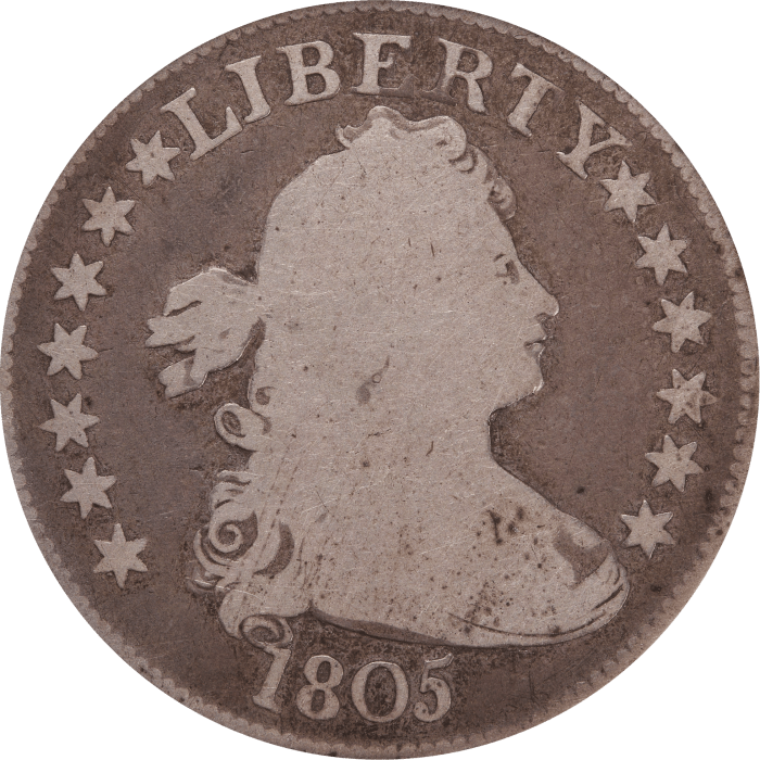 1805 Draped Bust Quarter (25c) Obverse Image