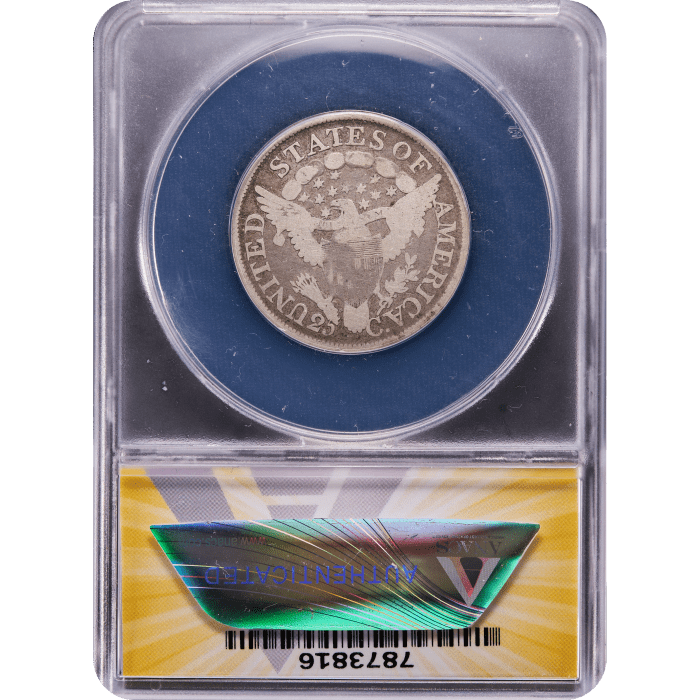 1805 Draped Bust Quarter (25c) Reverse Slab Image