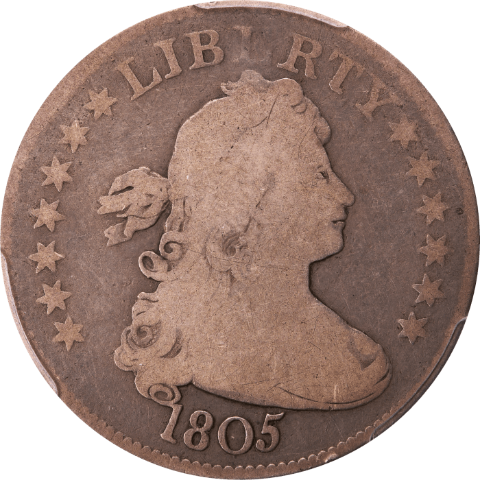 1805 Draped Bust Quarter (25c) Obverse Image