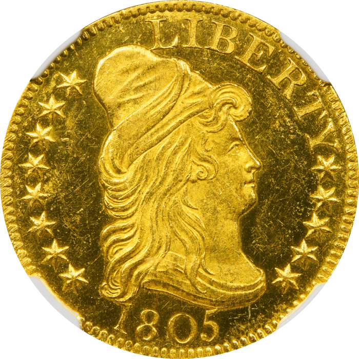 1805 Turban Gold Half Eagle ($5) Obverse Image