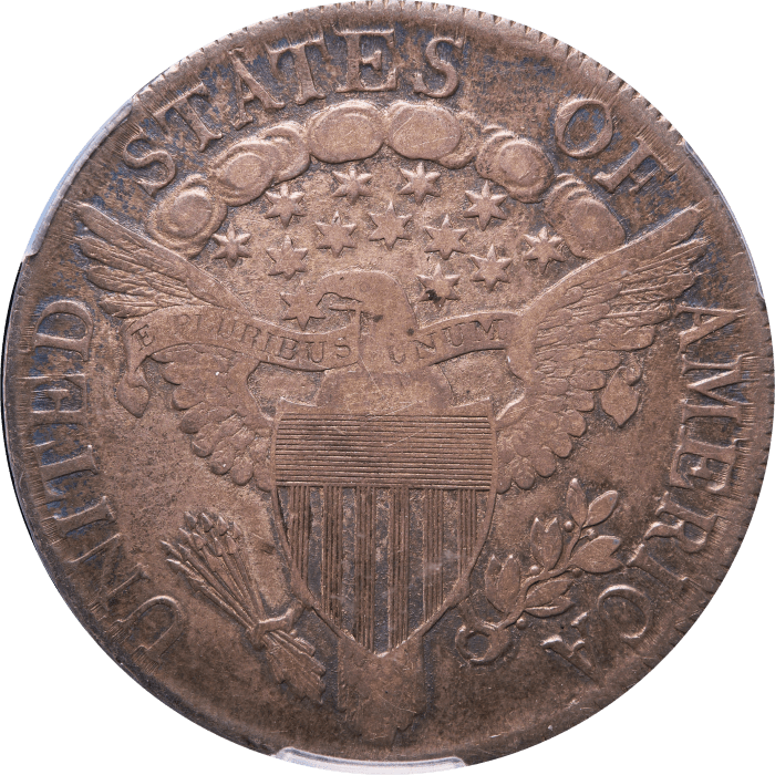 1806 Draped Bust Half Dollar (50c) Point 6 No Stem REVERSE Image
