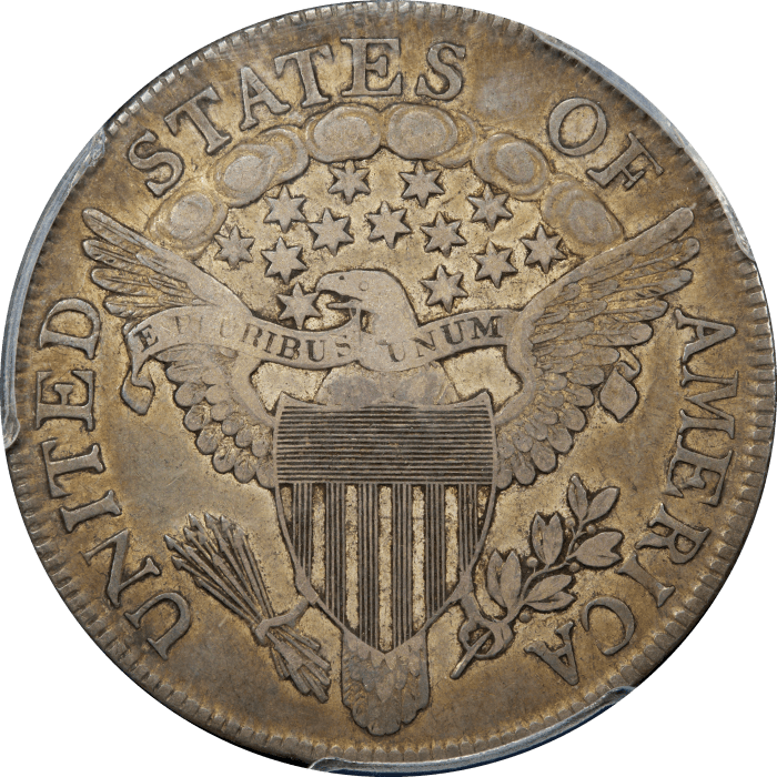 1806 Draped Bust Half Dollar (50c) Pointed 6, Stem REVERSE Image