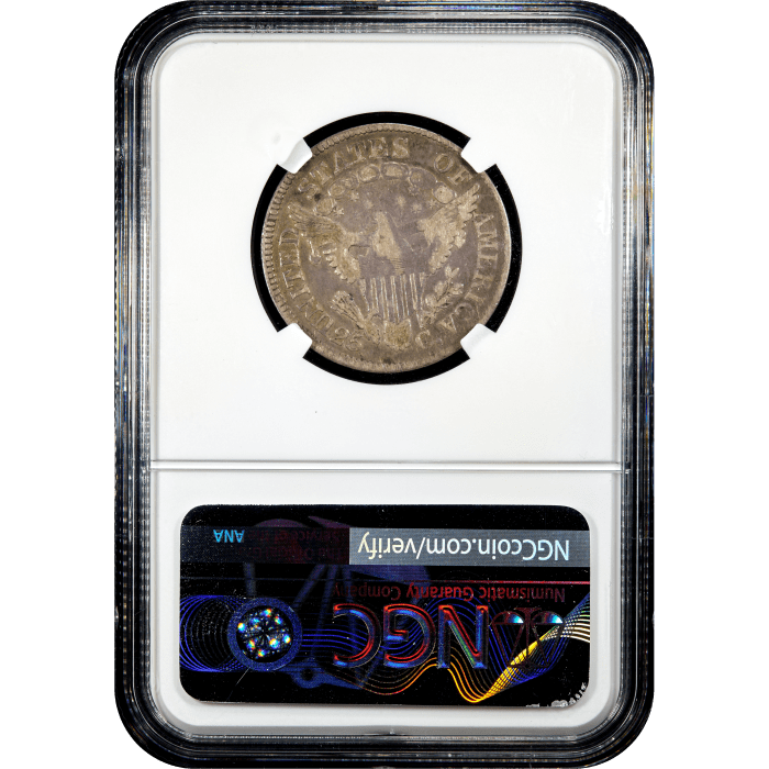 1806 Draped Bust Quarter (25c) Reverse Slab Image