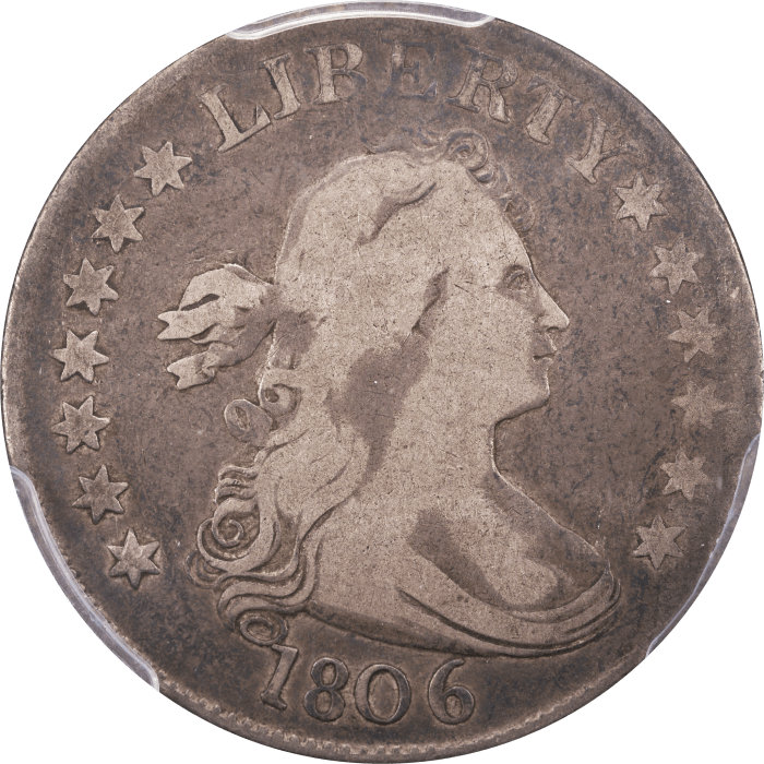 1806 Draped Bust Quarter (25c) Obverse Image
