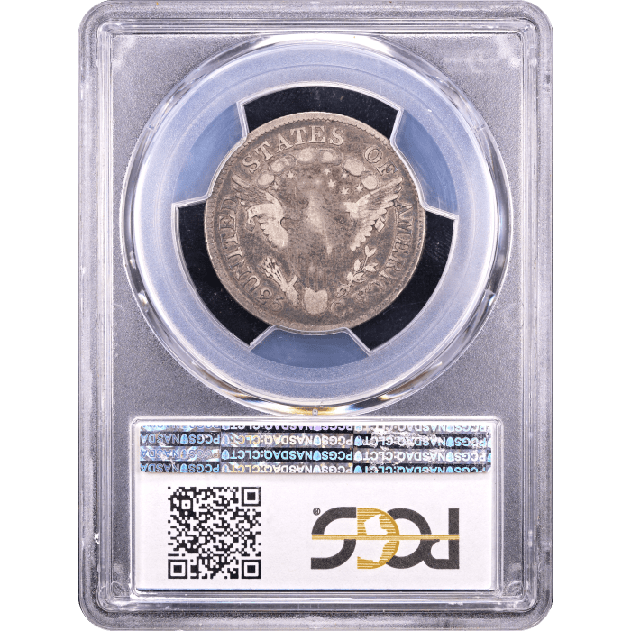 1806 Draped Bust Quarter (25c) Reverse Slab Image