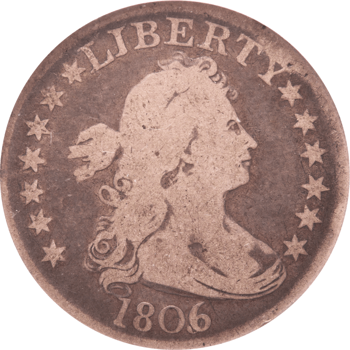 1806/5 Draped Bust Quarter (25c) Obverse Image