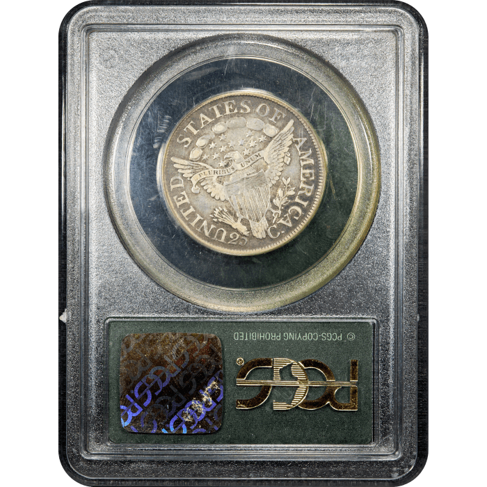 1806/5 Draped Bust Quarter (25c) OGH Reverse Slab Image