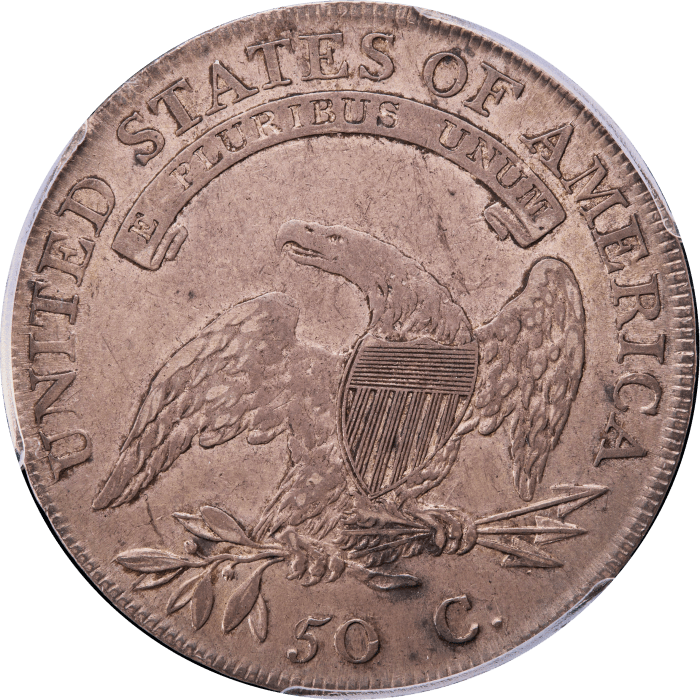 1807 Capped Bust Half Dollar (50c) Large Stars 50/20 REVERSE Image