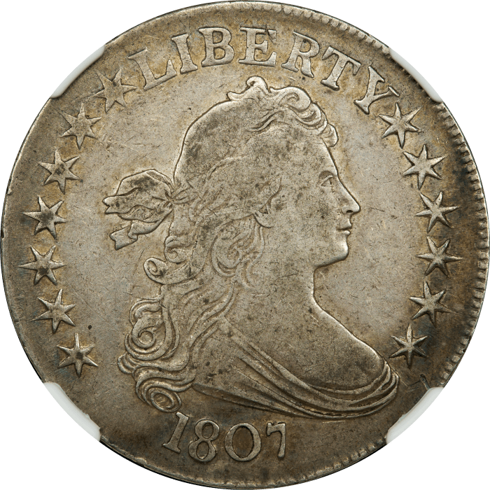 1807 Draped Bust Half Dollar (50c) OBVERSE Image
