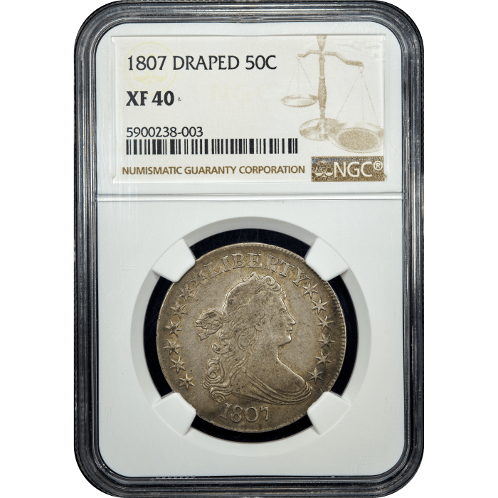 1807 Draped Bust Half Dollar (50c) SLAB Image