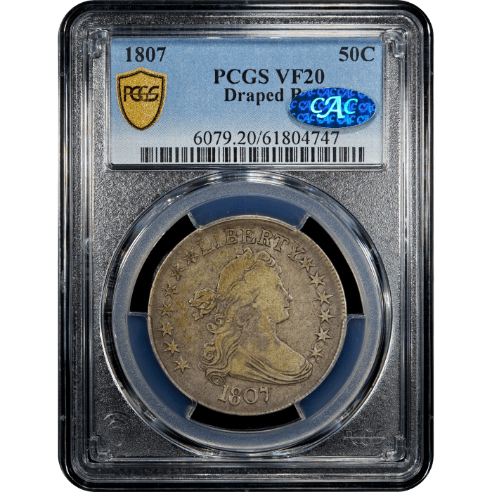 1807 Draped Bust Half Dollar (50c) SLAB Image