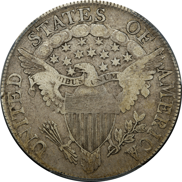 1807 Draped Bust Half Dollar (50c) REVERSE Image