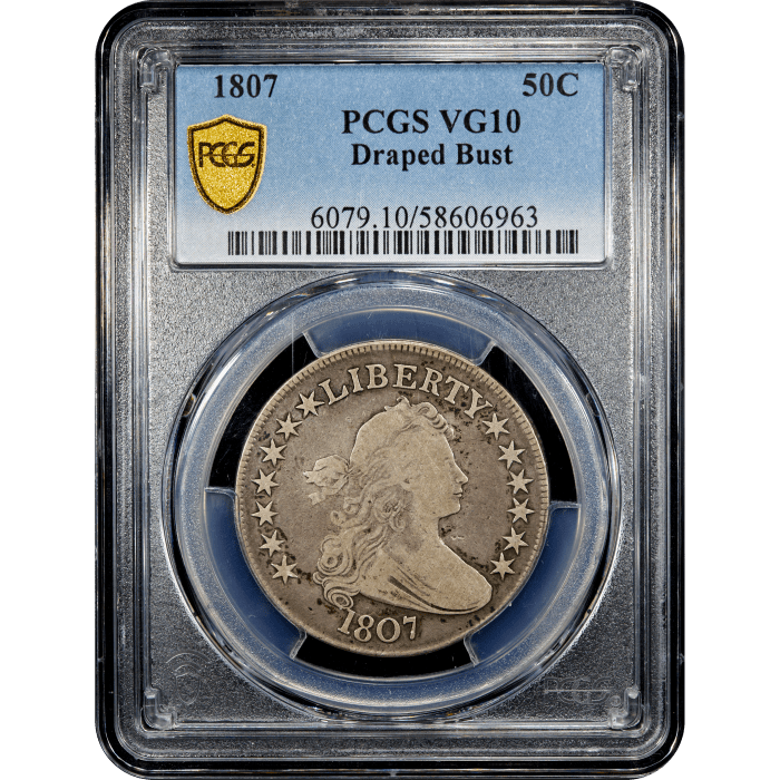 1807 Draped Bust Half Dollar (50c) SLAB Image
