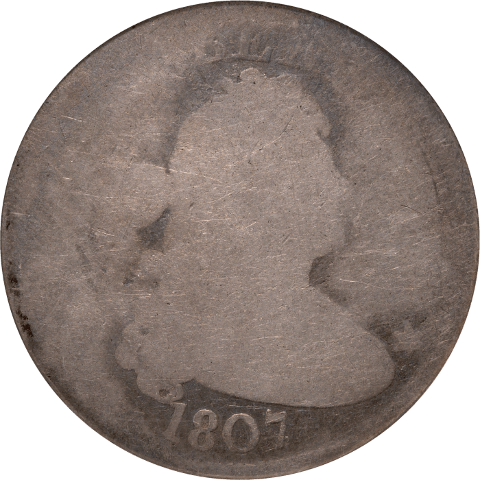 1807 Draped Bust Quarter (25c) Obverse Image