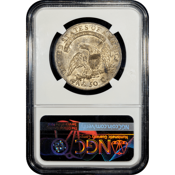 1808 Capped Bust Half Dollar (50c) Reverse Slab Image