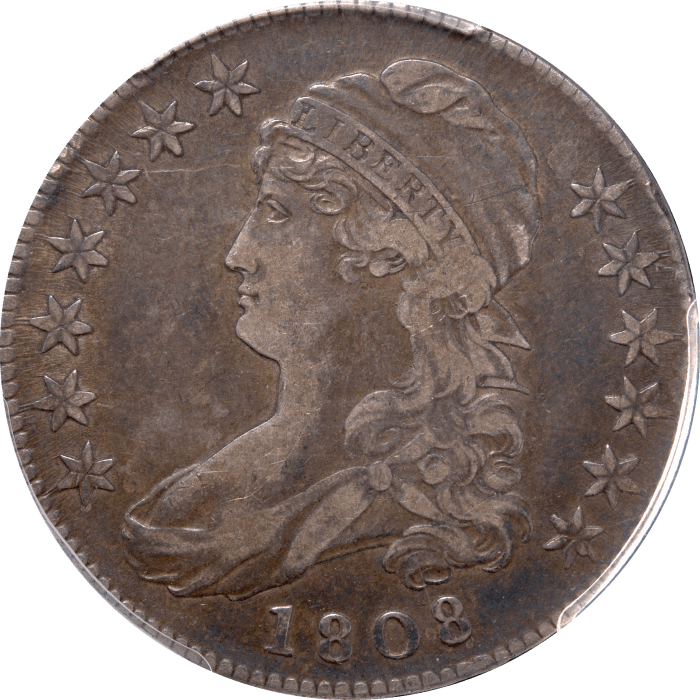 1808 Capped Bust Half Dollar (50c) O-107a Obverse Image