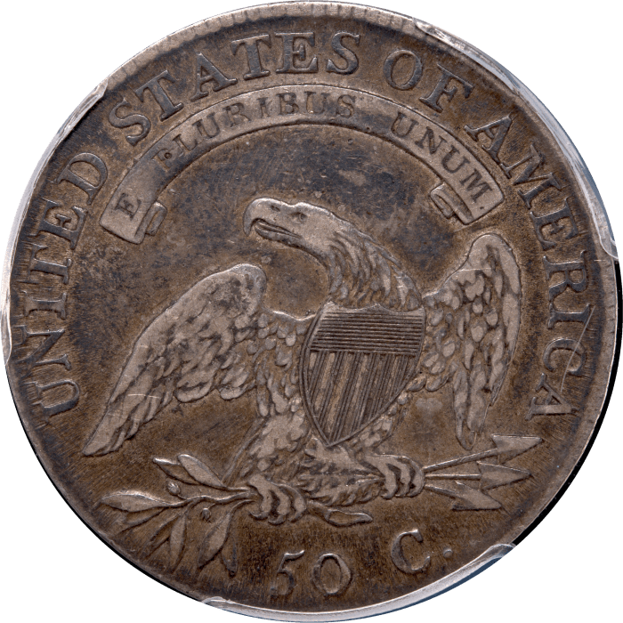 1808 Capped Bust Half Dollar (50c) O-107a Reverse Image