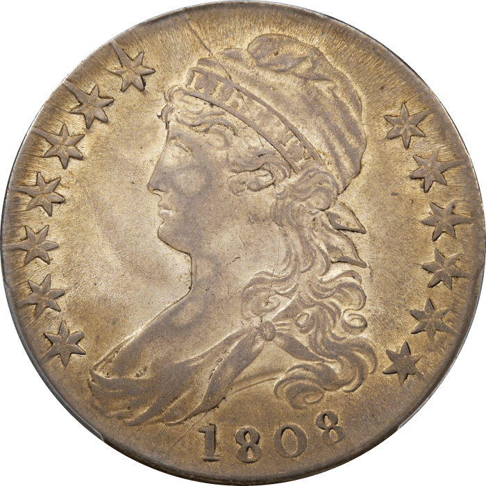 1808 Capped Bust Half Dollar (50c) Obverse Image