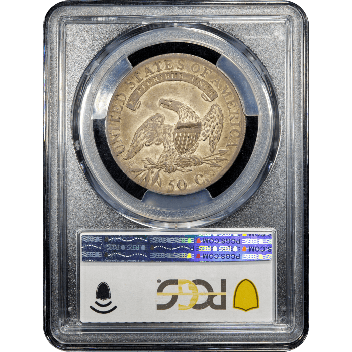 1808 Capped Bust Half Dollar (50c) Reverse Slab Image