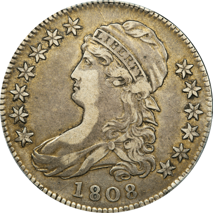1808 Capped Bust Half Dollar (50c) Obverse Image