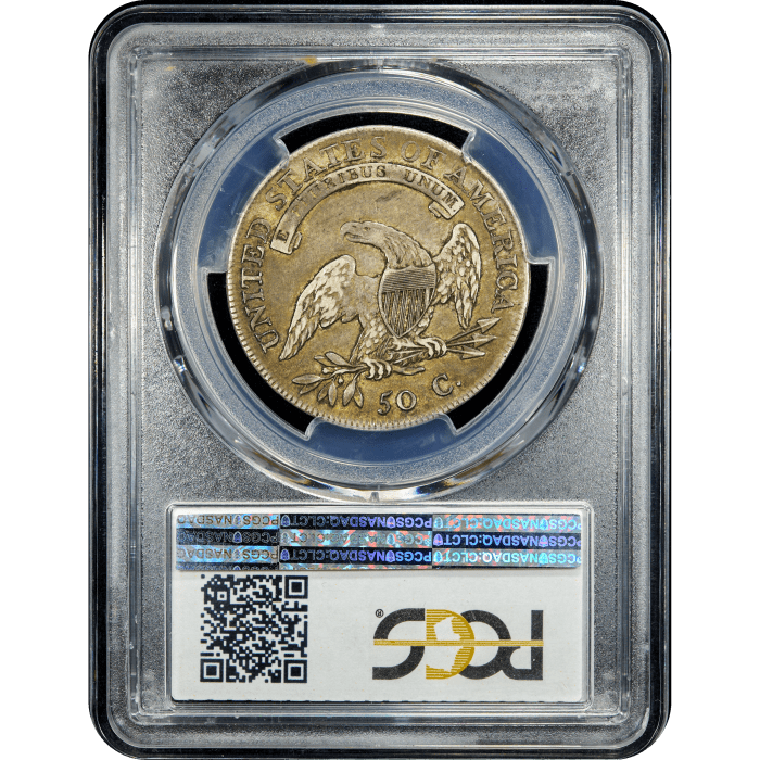 1808 Capped Bust Half Dollar (50c) Reverse Slab Image