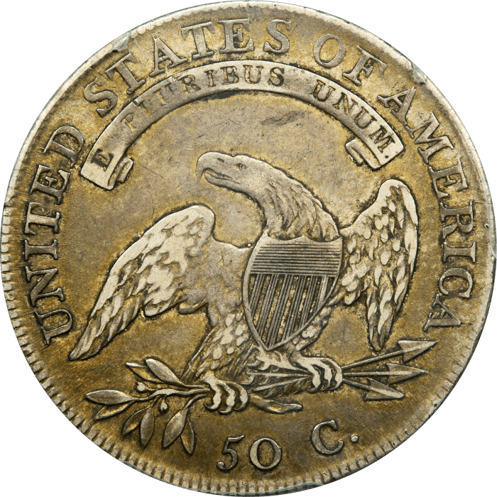 1808 Capped Bust Half Dollar (50c) Reverse Image