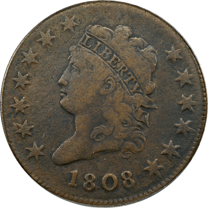 1808 Classic Head Large Cent (1c) Obverse Image