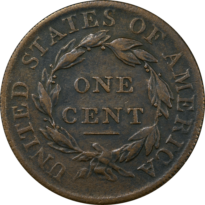 1808 Classic Head Large Cent (1c) Reverse Image