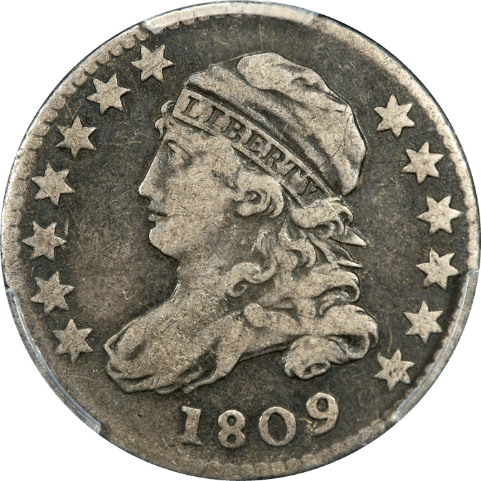 1809 Capped Bust Dime (10c) Obverse Image