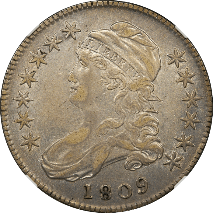 1809 Capped Bust Half Dollar (50c) Obverse Image