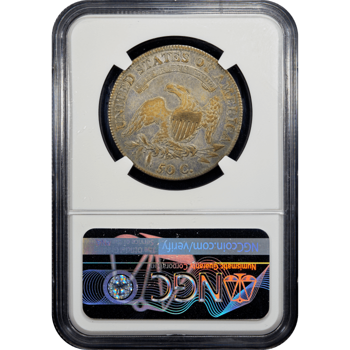 1809 Capped Bust Half Dollar (50c) Reverse Slab Image