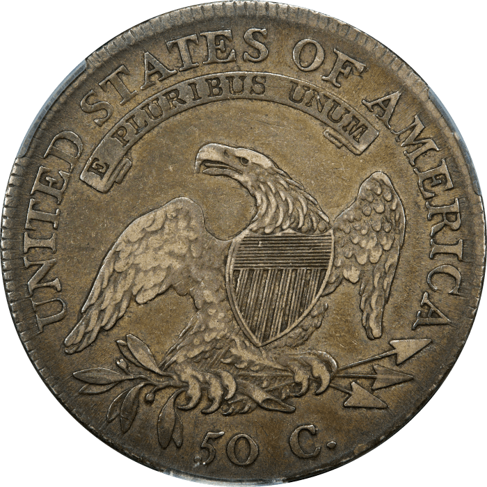 1809 Capped Bust Half Dollar (50c) O-106 REVERSE Image
